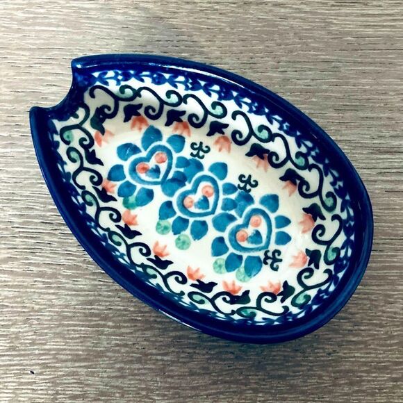Boleslawiec Polish Pottery Spoon Rest - Picture 1 of 3